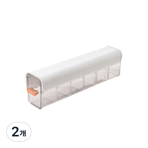 마켓감성 틈새 다목적 서랍, 화이트, 2개