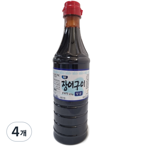 푸른식품 장어구이 순한맛 양념, 4개, 970g