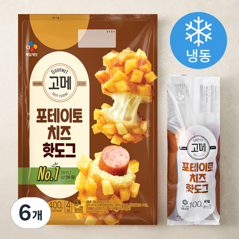 고메 포테이토치즈 핫도그 (냉동), 4개입, 6개