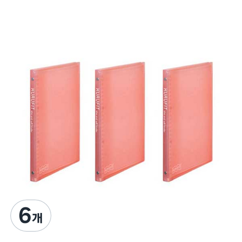 마루망 KURUFIT 바인더노트 B5, 핑크, 6개