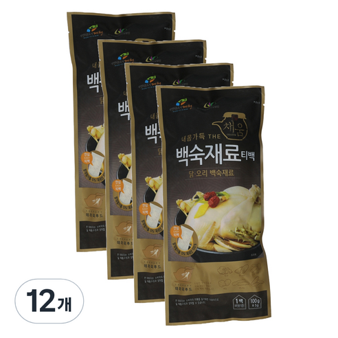 한국감초영농조합법인 내몸가득 THE채움 백숙재료 티백, 12개, 100g