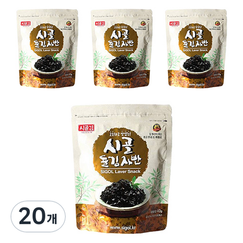 시골김 시골 돌김자반, 40g, 20개