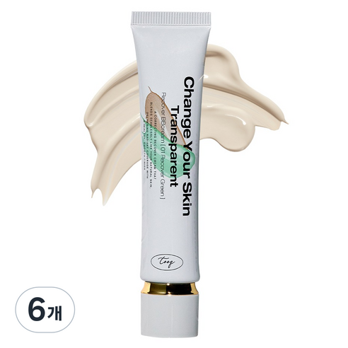 투크 트렌스페어런트 리커버 비비크림, 6개, 40ml, 01리커버그린