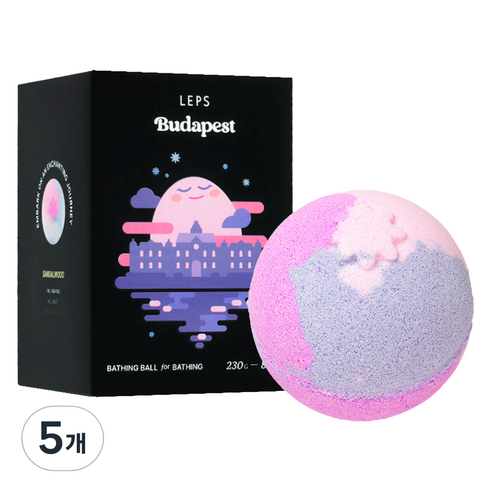 랩스밤 거품목욕 배쓰밤 부다페스트, 230g, 5개