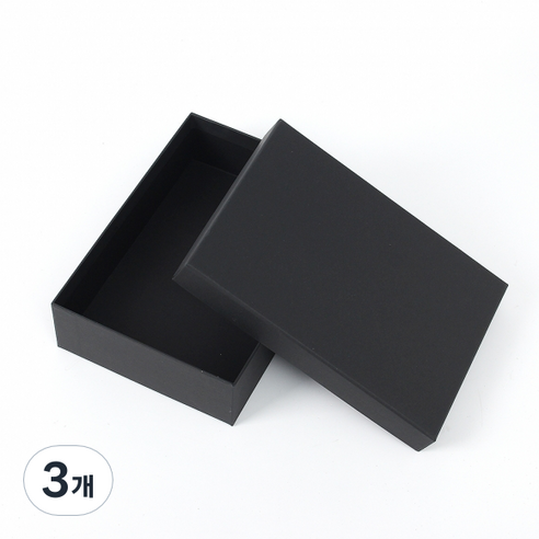 트리 스페셜 모던 선물상자 25 x 17.5 cm, 3개, 블랙