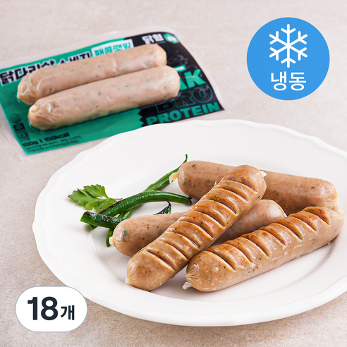 닭형 닭다리살 소시지 매콤깻잎맛 (냉동), 100g, 18개