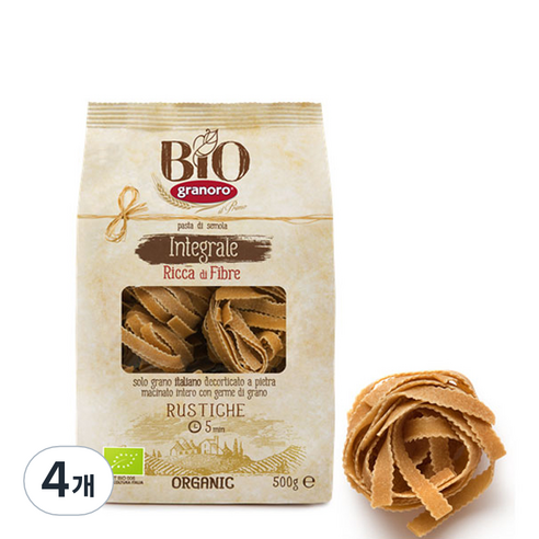 그라노로 통밀 루스티케, 500g, 4개