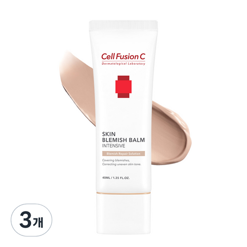 셀퓨전씨 스킨 블레미쉬 밤 인텐시브 비비크림, BB크림, 40ml, 3개