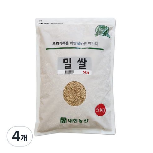 대한농산 밀쌀, 5kg, 4개