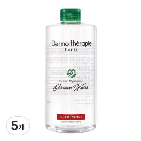 더모테라피 시카산 미셀라 클렌즈워터, 500ml, 5개