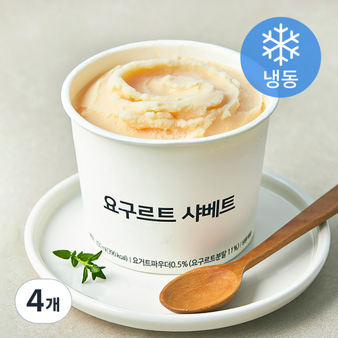 요구르트 샤베트 (냉동), 350ml, 1개입, 4개