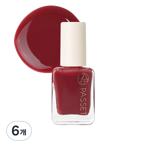파셋 셀럽 네일컬러 폴리쉬 매니큐어 7ml, 11 빈티지로즈, 6개