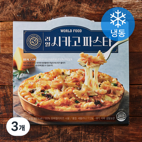 리얼 시카고 파스타 (냉동), 455g, 1개입, 3개
