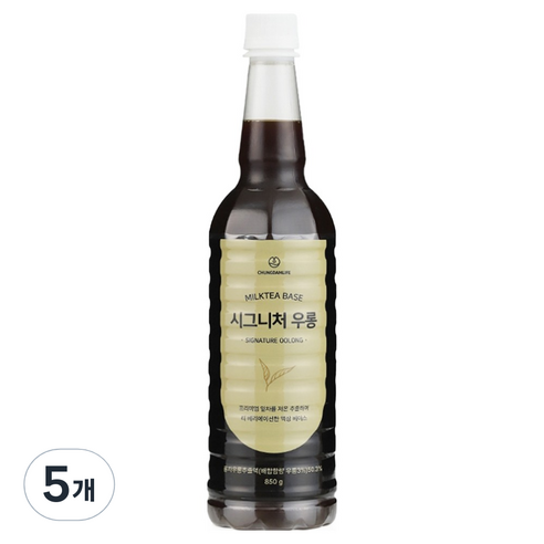 청담라이프 시그니처 우롱 원액베이스, 850g, 5개