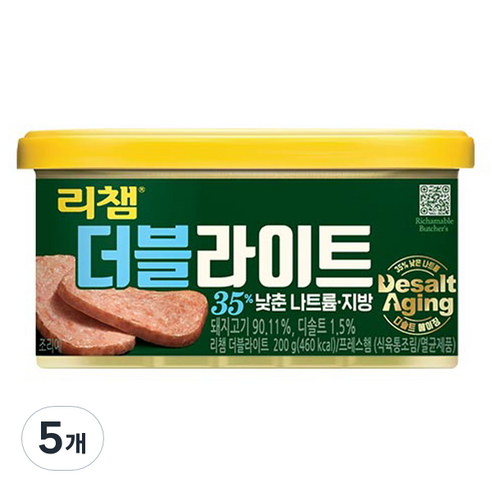 리챔 동원 더블라이트, 200g, 5개