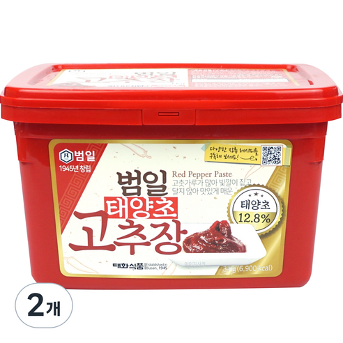 범일 고추장, 3kg, 2개