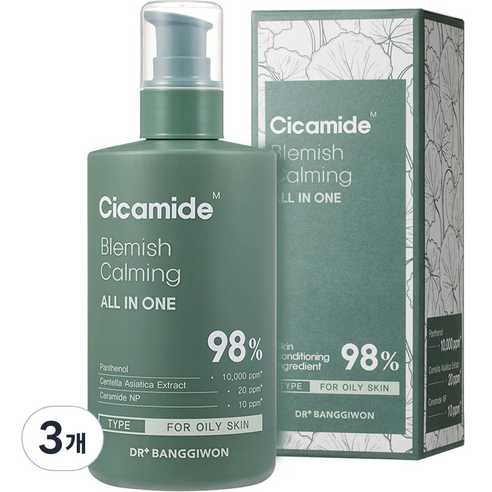 닥터방기원 시카마이드 블레미쉬 카밍 올인원, 300ml, 3개