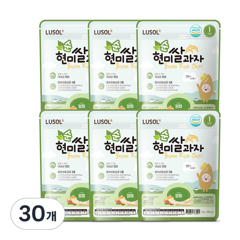루솔 현미쌀과자, 양파, 30개