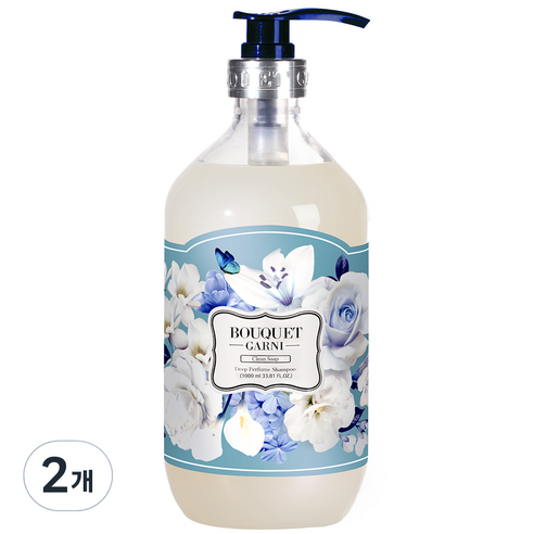 부케가르니 딥퍼퓸 샴푸 클린솝, 1000ml, 2개