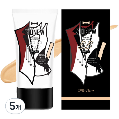 시오뉴 노블레스 셋팅핏 비비크림 40ml, 네츄럴, 5개