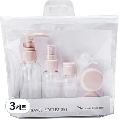B0760 코메리 여행용 공병 8종 세트, 3세트