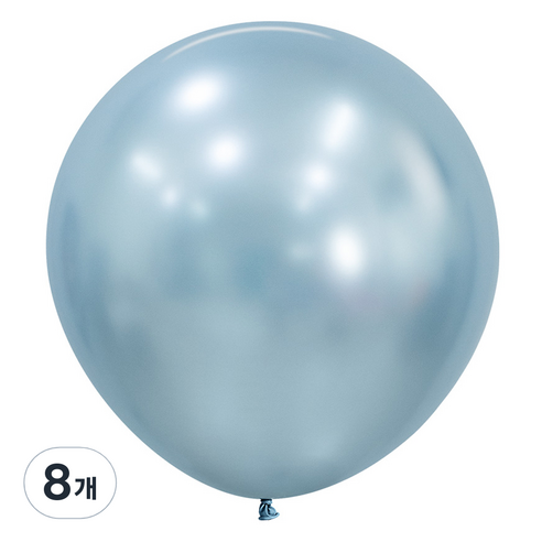 셈퍼텍스 풍선 60cm, 실크 아크틱블루, 8개
