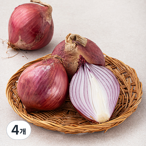 국내산 자색 양파, 1.5kg, 4개