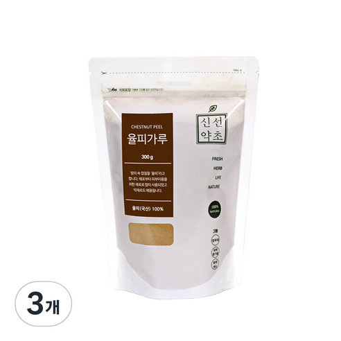 신선약초 율피가루, 3개, 300g