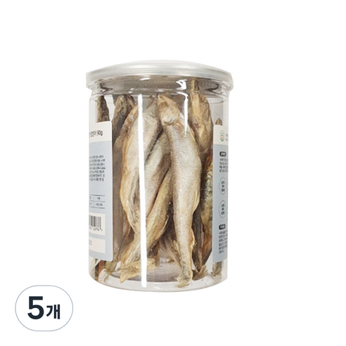 궁 강아지 대용량 동결건조 트릿, 열빙어, 90g, 5개