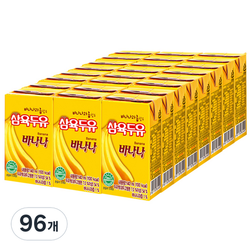 삼육 삼육두유 바나나, 140ml, 96개
