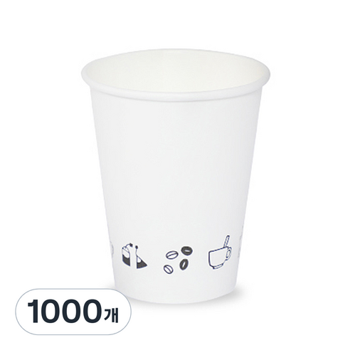 더빈썸 드로잉 종이컵 240ml, 1000개