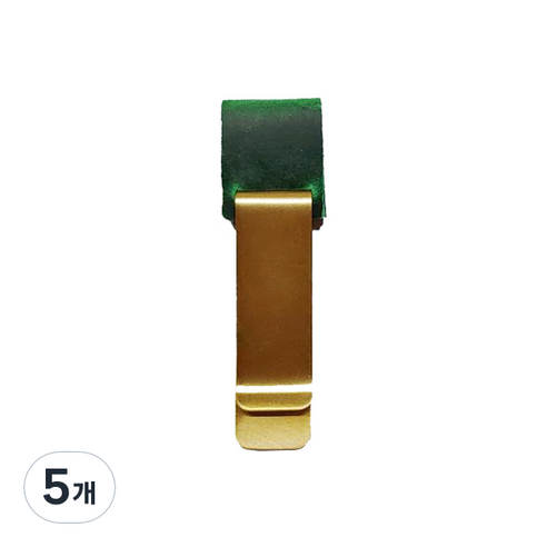 메이크그레이트 다이어리 펜클립 가죽홀더, 그린, 5개