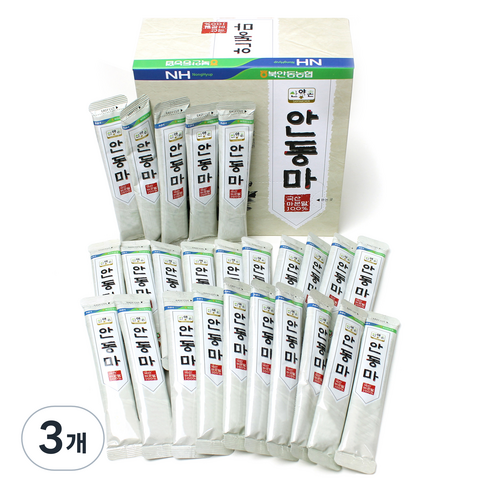 산약촌 안동 마가루 스틱형 25p, 250g, 3개