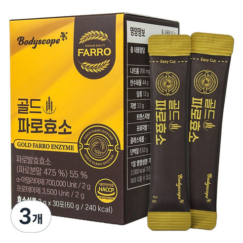 바디스콥 골드 파로 효소 30p, 60g, 3개