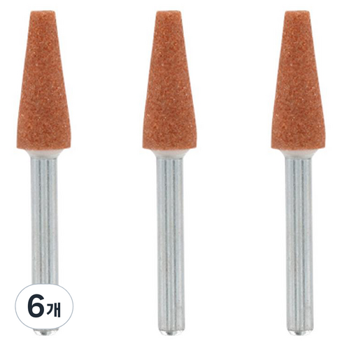 드레멜 산화알루미늄 연마석 6.4mm 953 C5381867, 본품, 6개