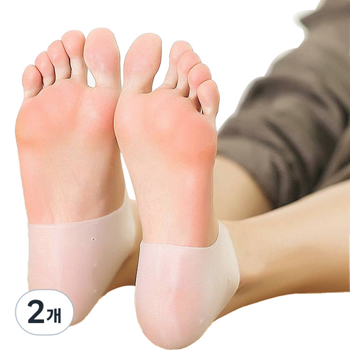 정월나나 발뒷꿈치 실리콘 보호 숨구멍 패드 화이트, 2개입, 2개