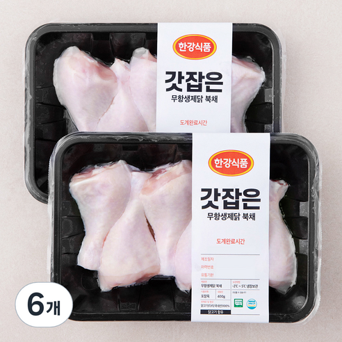 무항생제 인증 갓잡은 닭 북채 (냉장), 400g, 6개