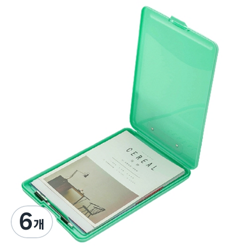 편스토어 A4 파일 수납케이스, 6개, 그린