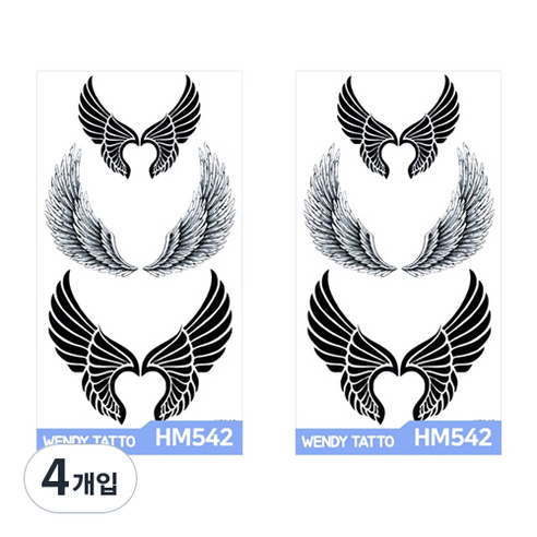 파티복닷컴 중형 타투스티커, 4개입, HM542