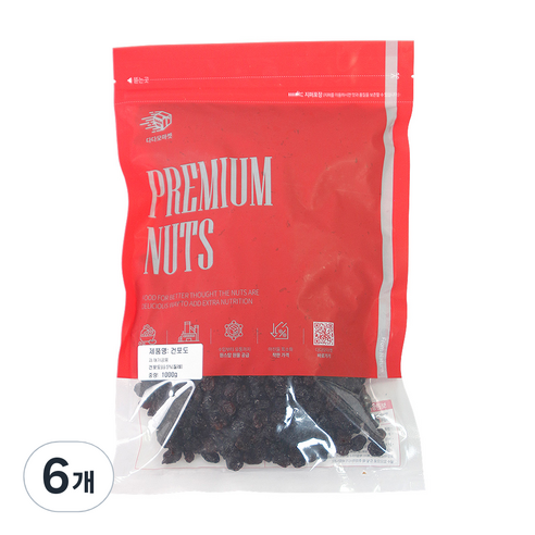 다다모마켓 건포도, 1000g, 6개