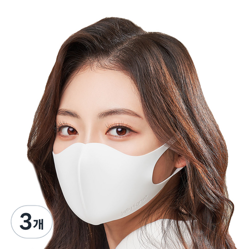 젤리팜 소프트핏 다회용 마스크 S, 1개입, 3개, 화이트
