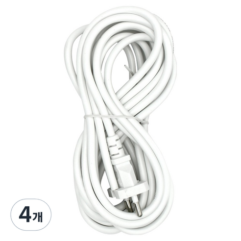 코텍스 파워코드, 화이트, 4개, 5m