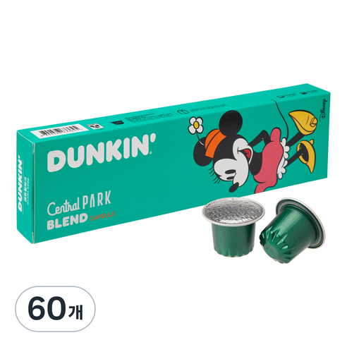 던킨도너츠 디즈니 센트럴 파크 블렌드 캡슐커피, 5g, 20개입, 3개