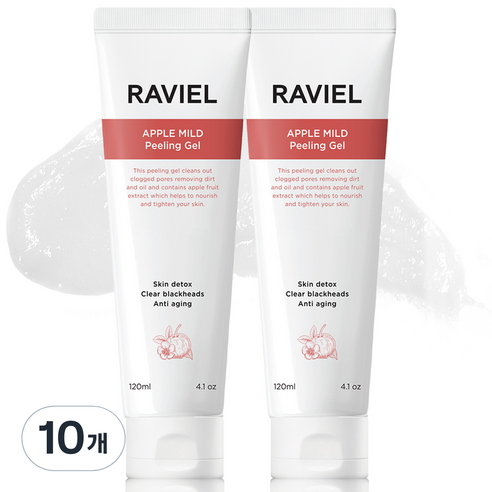 RAVIEL 사과 마일드 필링 젤, 120ml, 10개