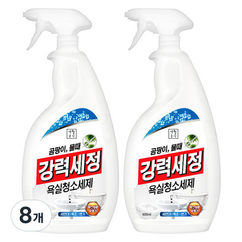 생활공식 강력세정 욕실청소세제, 8개, 600ml