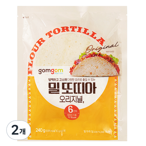 곰곰 밀또띠아 오리지널 6인치, 30g, 8개입, 2개