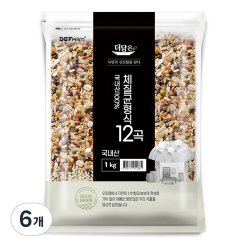 더담은 100% 국산 체질균형식 12곡, 1kg, 6개