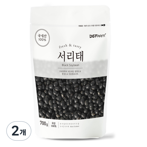 대구농산 건강한밥상 국산 서리태, 700g, 2개
