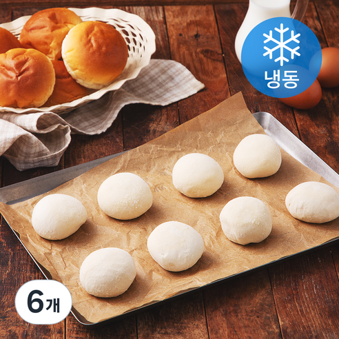 맨치트 단과자빵 생지 10개입 (냉동), 500g, 6개