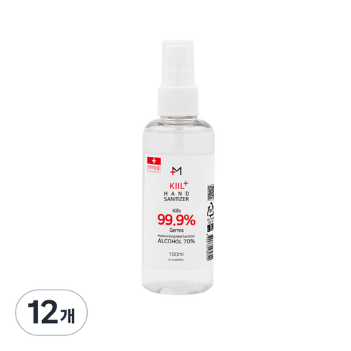 엠메이데이 엠킬플러스 손소독제, 12개, 100ml